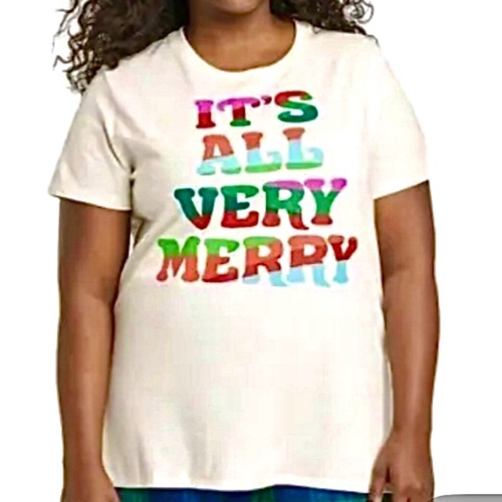 Target Wondershop Multi-Color Christmas Sleepwear Tee Shirt-Size XL , NWOT